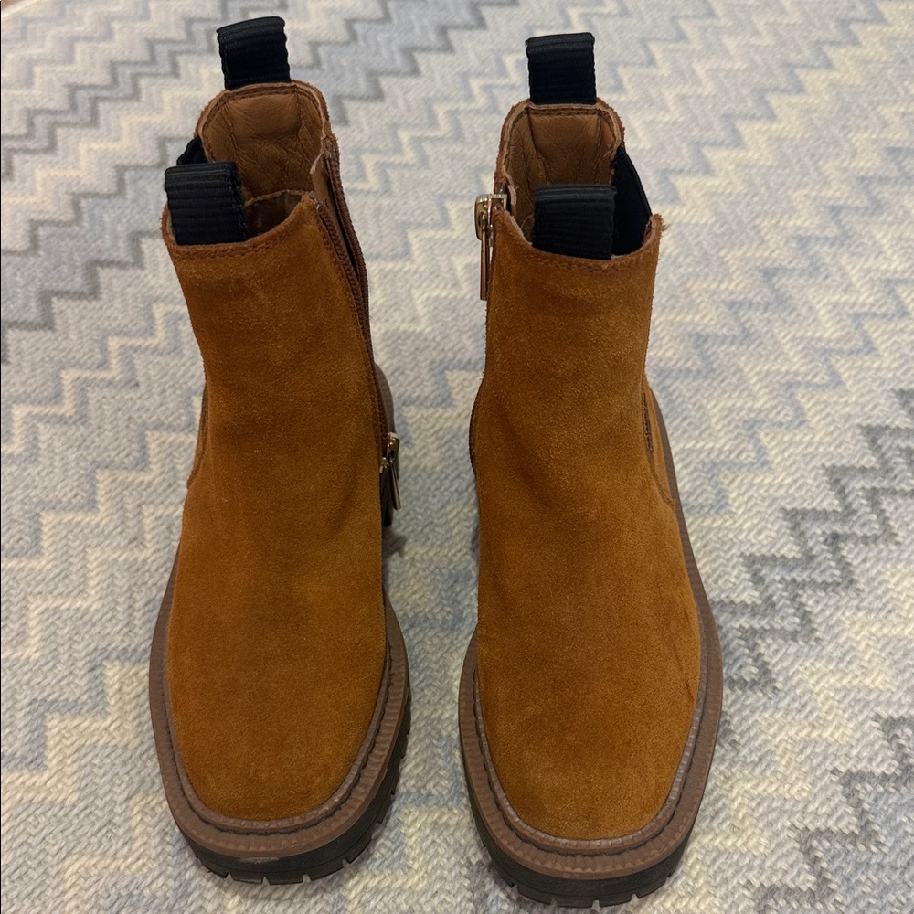 Sam Edelman Kids Tan Suede Boots